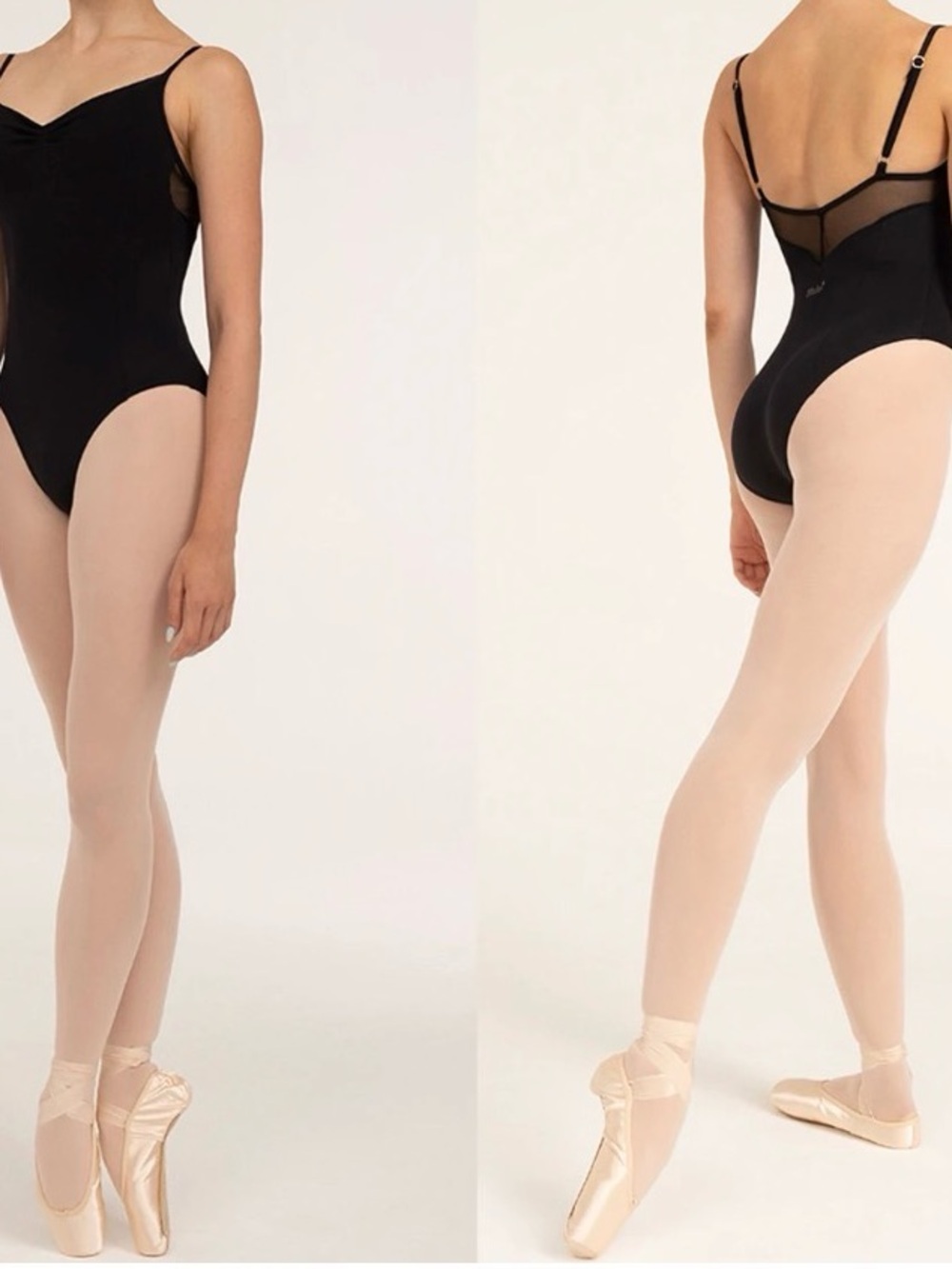 Nikolay Little Ella  Camisole Leotard with Mesh Back Detail Child 10-11 Black